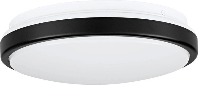 Eglo LED-Deckenleuchte Lezuza in Weiß-Schwarz mit modernem Design, Durchmesser: 24,5 cm - Bild 1
