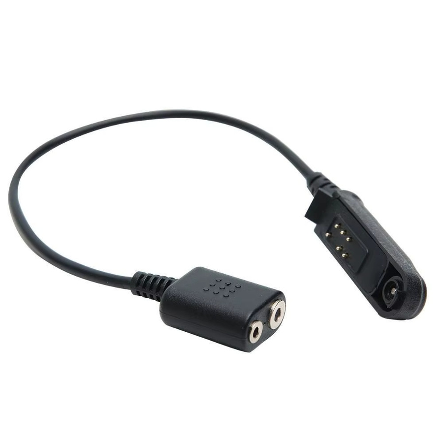 Baofeng Adapterkabel für UV-9R Plus UV-XR Wasserdicht auf 2-Pin, kompatibel mit UV-5R UV-82 UV-S9 Walkie-Talkie Headset Lautsprechermikrofon, Schwarz - Bild 2