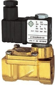 Riegler Magnetventil 2/2-MV, MS, NC, 24V DC, 5W, NBR, G1/2, PN0, 2-12 bar, Mehrfarbig - Bild 1