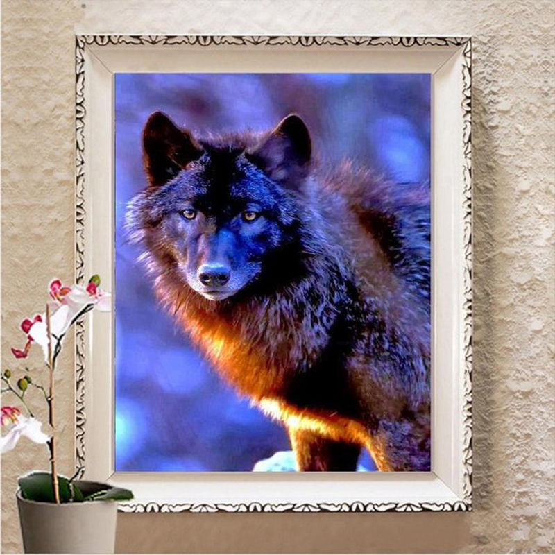 FIYO Diamond Painting Set mit Tiermotiv in Mehrfarbig, Wanddekoration aus Kunststoff, B x H: 20 x 30 cm - Bild 1