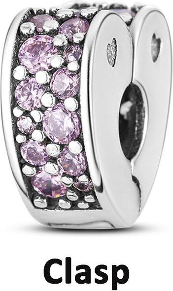 Lily there Spacer Stopper Clip Charms, 925 Silber, Damen - Bild 1