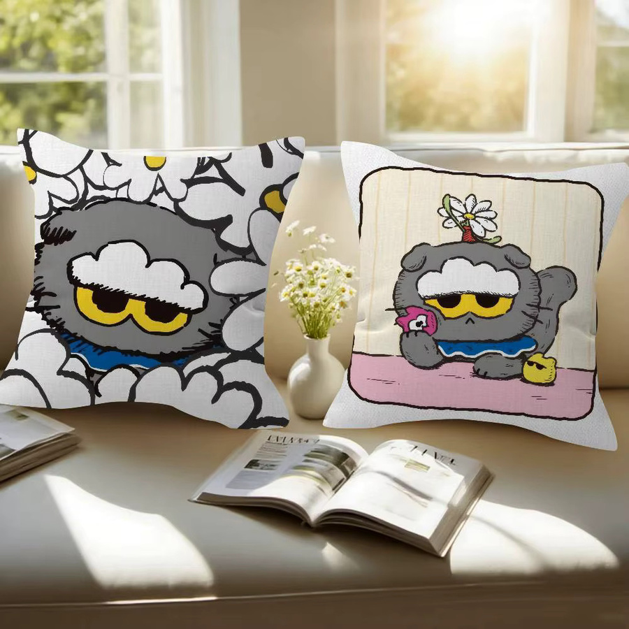 Personalisierter Kissenbezug Cloud Cat Z-ZOA Album von Kayou in Weiß, quadratisch, Breite: 30 cm, Höhe: 30 cm - Bild 2
