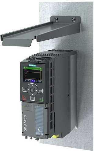 Siemens Einbaurahmen 6SL3266-1PA00-0BA0 grau wandmontiert - Bild 1