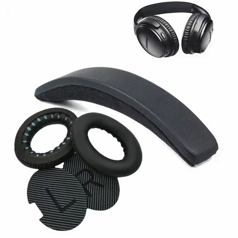 Bose Ersatz-Ohrpolster aus Proteinhaut für QuietComfort QC25 QC15 Soundtrue AE2 Over-Ear Kopfhörer in Schwarz - Bild 3