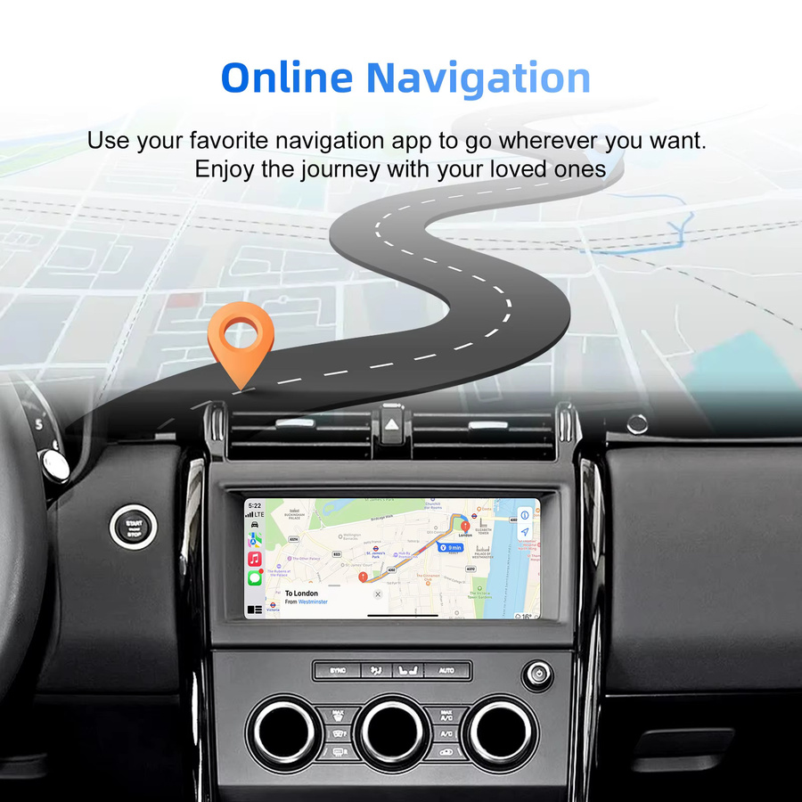 LEXXSON OEM Bildschirm-Upgrade Decoder-Box mit kabellosem CarPlay und Android Auto Nachrüstungsset für Land Rover, Jaguar, Ranger Rover und Discovery 5, XFL - Bild 4