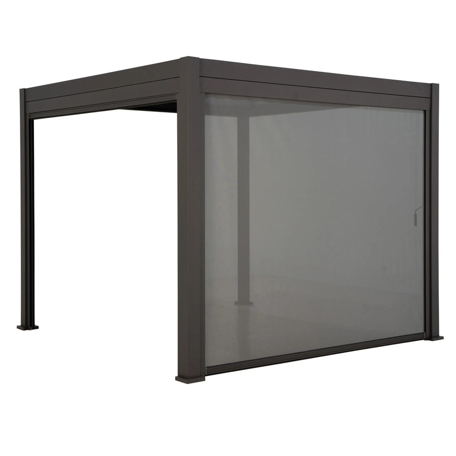 Leco Rollo für Lamellenpergola Deluxe in Anthrazit, Breite: 370 cm, Höhe: 236 cm - Bild 3