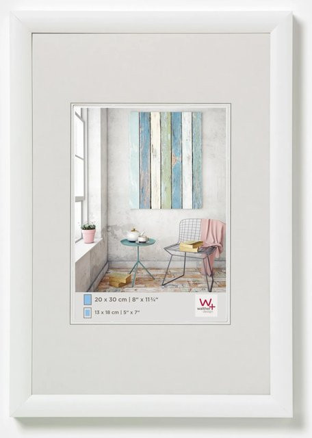Walther Design Trendstyle Kunststoff Bilderrahmen Weiss, Breite: 70 cm, Höhe: 100 cm - Bild 1