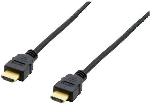 Equip HDMI Anschlusskabel 4K UHD mit vergoldeten Steckkontakten, Schwarz, Länge: 3,00 m - Bild 1