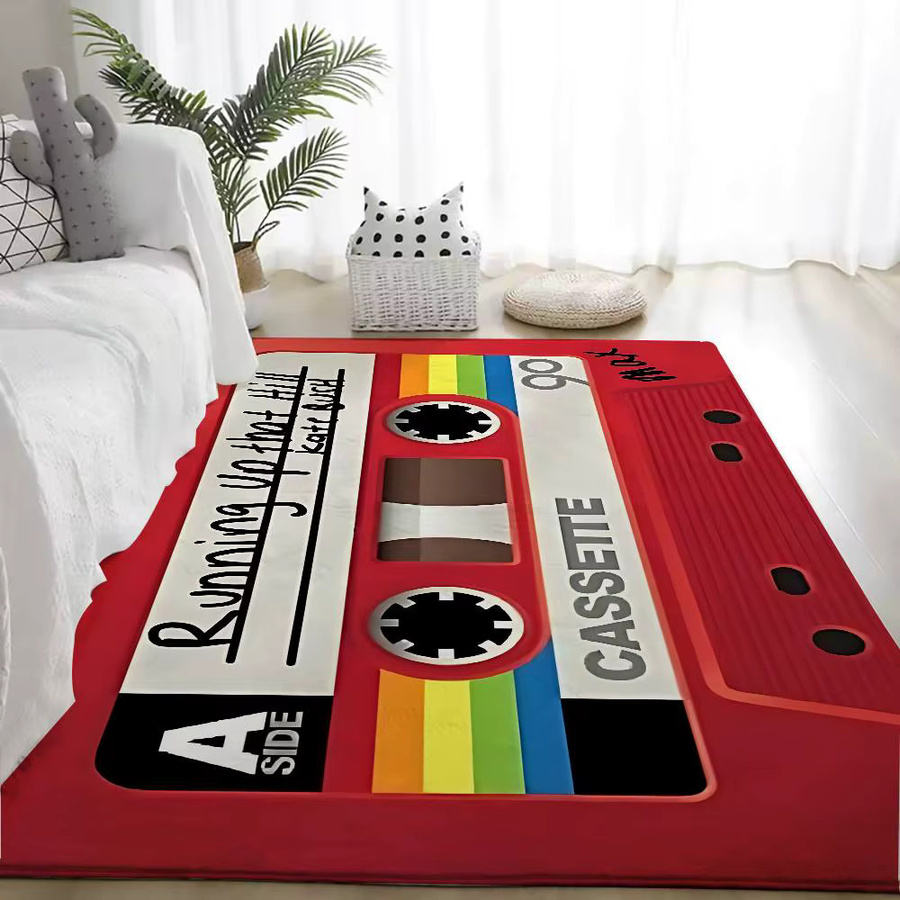 52TOYS Retro Kassette Design Fußmatte mit Anti-Slip Funktion, Rechteckig, B/T: 60 x 40 cm, Mehrfarbig - Bild 4
