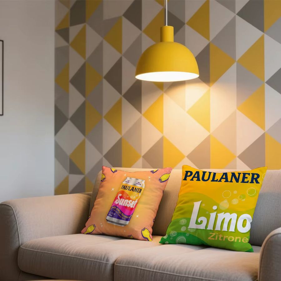 Paulaner Spezi Kissenbezug Multicolor, weicher und bequemer doppelseitiger Druck für Sofa, Auto oder Büro - Bild 4