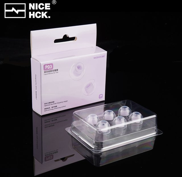 NICEHCK P03 In-Ear Ohrstöpsel aus transparentem flüssigem Silikon in drei Größen für NX8 SE Rockies HIMALAYA - Bild 1