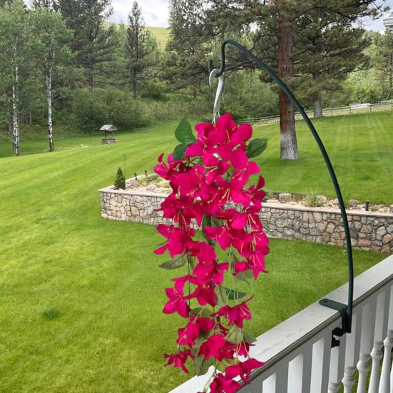 2er Set Hängende Künstliche Bougainvillea Speetabilis UV-Beständig für Garten und Innenbereich - Bild 5