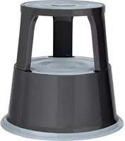 WEDO Rollhocker Grau mit Rollen für Home Office und Erwachsene, B/T/H: 44,0 x 43,5 x 43,5 cm - Bild 1