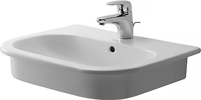Duravit Einbauwaschbecken D-Code in Weiß mit Hahnloch und Überlauf, Breite: 54,5 cm - Bild 1