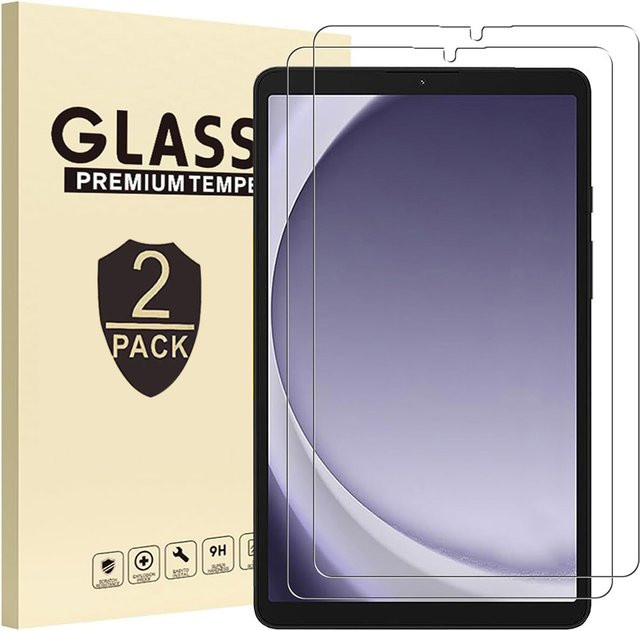 2 Stück Samsung Galaxy Tab A9 8,7'' 2023 SM-X110/X115 Displayschutz aus 9H gehärtetem Glas, transparent - Bild 1