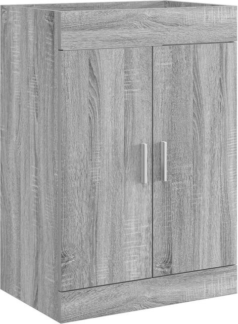 vidaXL Badunterschrank modern in Sonoma-Grau mit Schranktüren, B/T/H: 56 x 37,5 x 81 cm - Bild 1