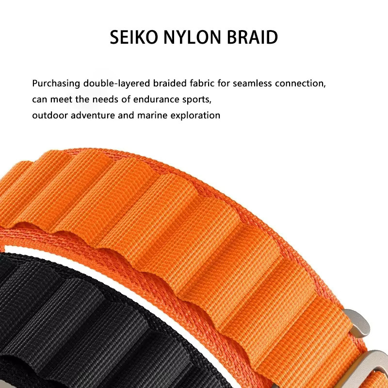 jansin Sportarmband Nylon, 2er-Pack, 20mm, 22mm, Unisex - Bild 2