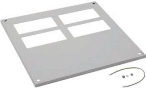 Hager Verschlussplatte FZ742D aus Stahl in Grau, Breite: 600 mm, Höhe: 20 mm - Bild 1