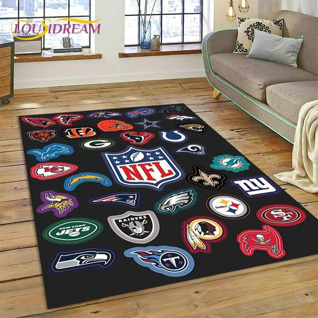 American Football Gamer Teppich Silent Wave, rutschfester und waschbarer Dekorteppich für Wohnzimmer oder Schlafzimmer, B/T: 60 x 40 cm - Bild 1