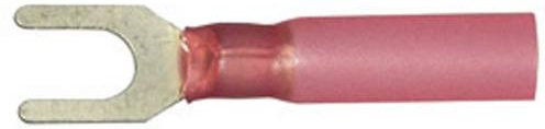 Vogt Gabelkabelschuh mit Schrumpfschlauch 0.50mm² bis 1mm², Loch-Ø: 3.7mm, Rot - Bild 1