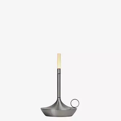 Graypants Wick Akkuleuchte LED Tischleuchte in Graphit, Höhe: 16,5 cm - Bild 1