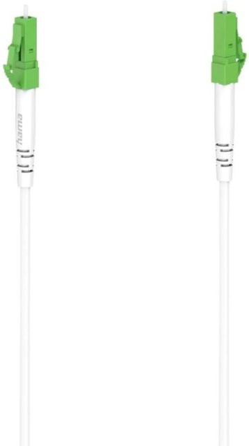 Hama Glasfaser-Netzwerkkabel LC/APC-Stecker in Weiß, 5 m Länge - Bild 1