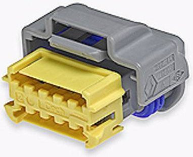 Molex Stiftgehäuse-Kabel 987881208 in Weiß und Gelb - Bild 1