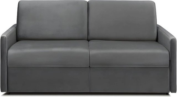 Vente-unique Schlafsofa Calife in Anthrazitgrau mit Samtbezug, Breite: 170 cm