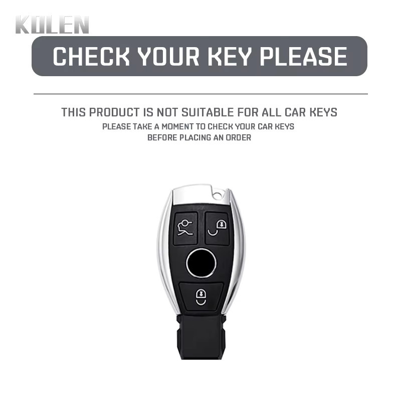 KOLEN TPU Schlüsselhülle für Mercedes Benz A C E S G Klasse GLA CLA GLK ML GLC CLS W204 W176 W212 W463 W205 - Bild 3
