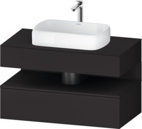 Duravit Waschtischunterschrank Qatego in Grau mit einer Schublade, B/T/H: 100 x 55 x 60 cm - Bild 1