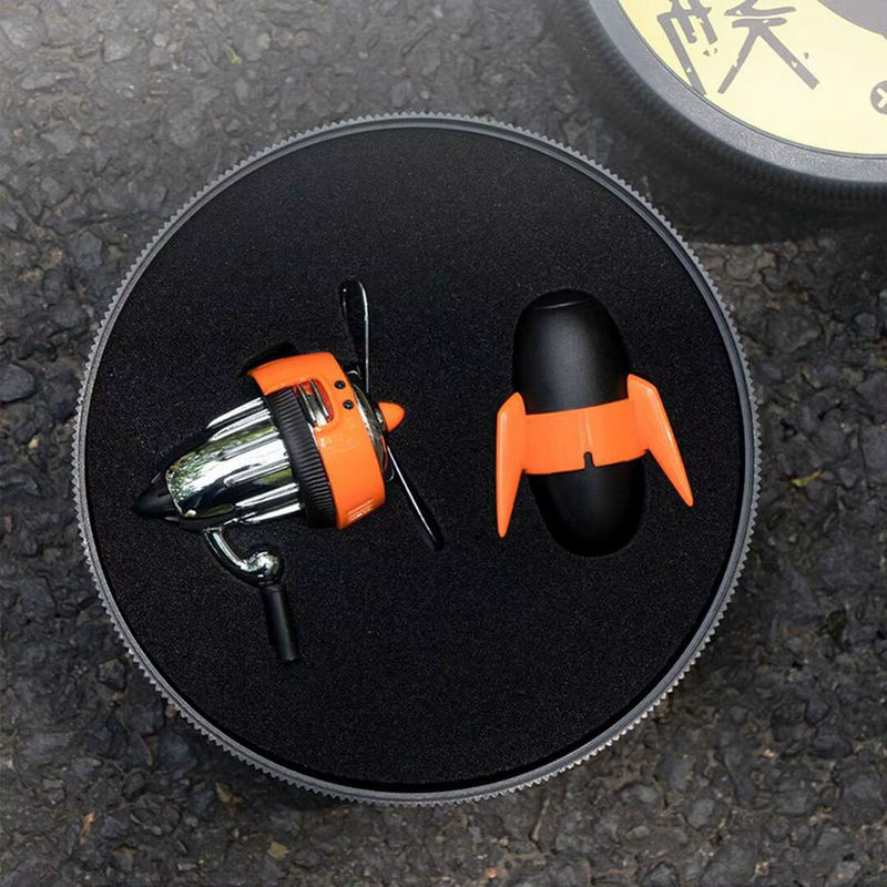 YESPLEASE Auto Duft Diffusor für Tesla Modell 3 und Modell Y mit rotierenden Propellern in Orange - Bild 4