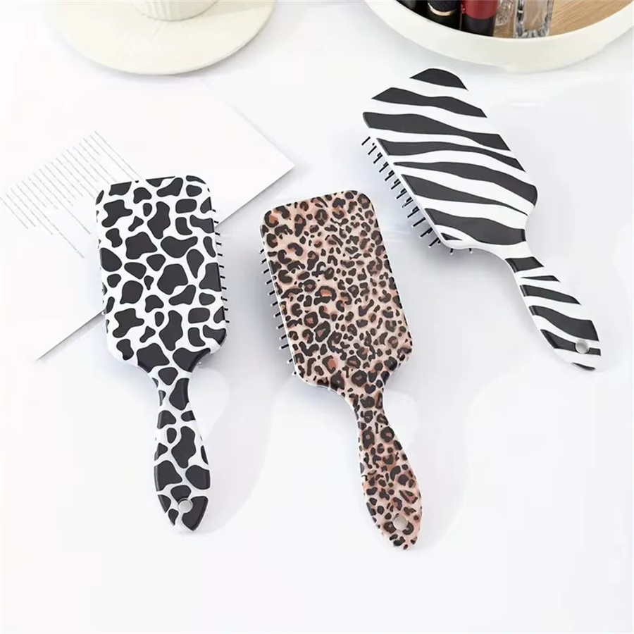 Haarkamm mit Leopard-Print und Zebra-Streifen, Unisex - Bild 3