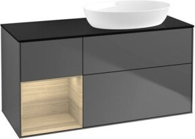 V&B Waschtischunterschrank Finion in Anthrazit, Breite: 120 cm, Tiefe: 50,1 cm, Höhe: 50,1 cm - Bild 1