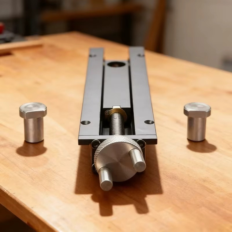 LTOOLS Präzisions-Schraubstock aus Aluminiumlegierung für die Holzbearbeitung, Schwarz, 20mm Loch - Bild 3