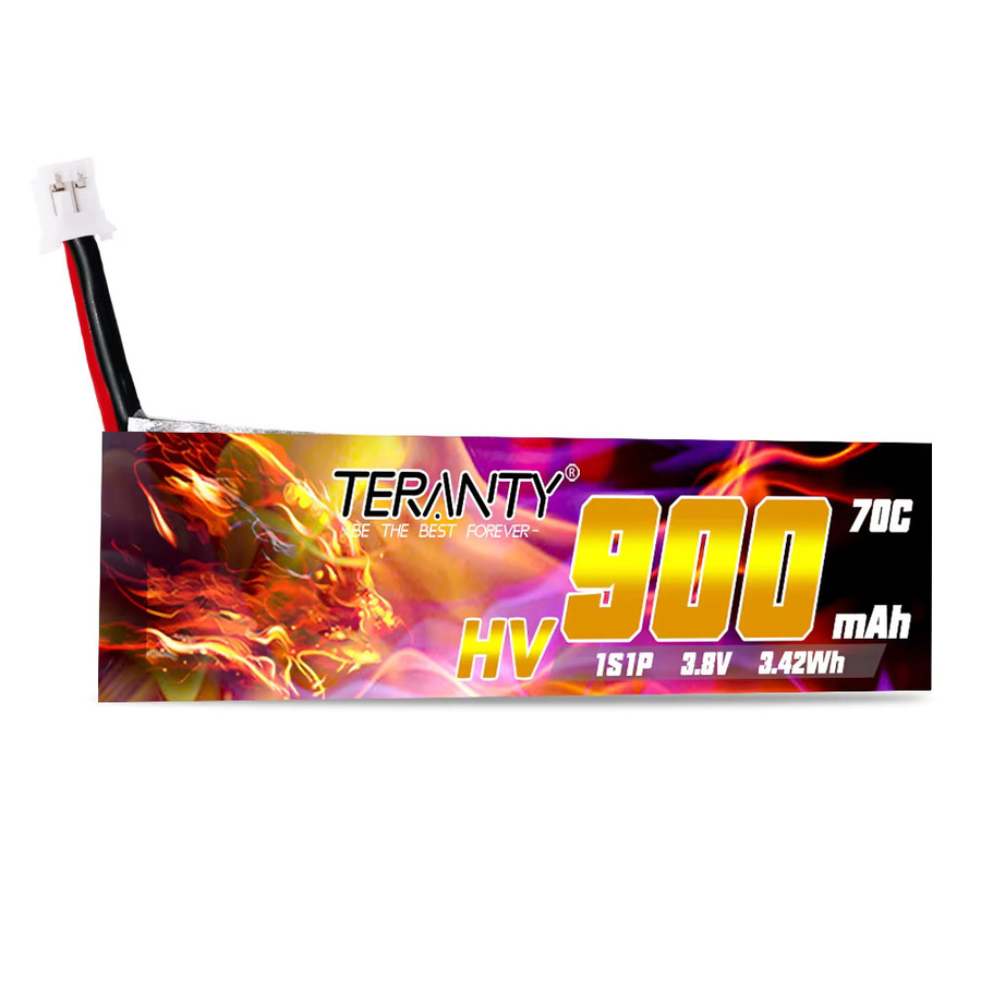 Treanty Lipo Batterie 900mAh 3,8V 1S für Tinyhawk FPV Mini-Drohnen, Multicolor - Bild 2