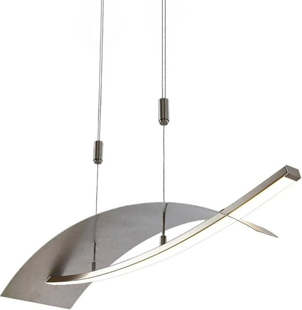 Lucande Marija LED Pendelleuchte Modern aus Metall in Chrom und Silber, dimmbar, 1-flammig - Bild 1