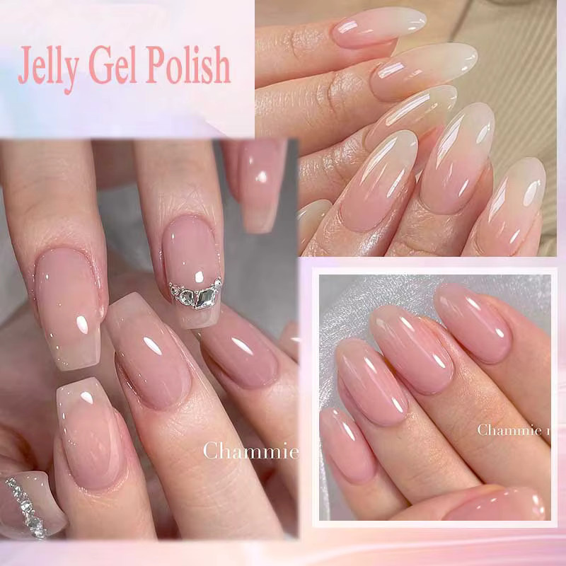 LILYCUTE Nagelgel Set, 6 Teile, Rosa Nude, Glänzend, 7 ml pro Stück - Bild 2