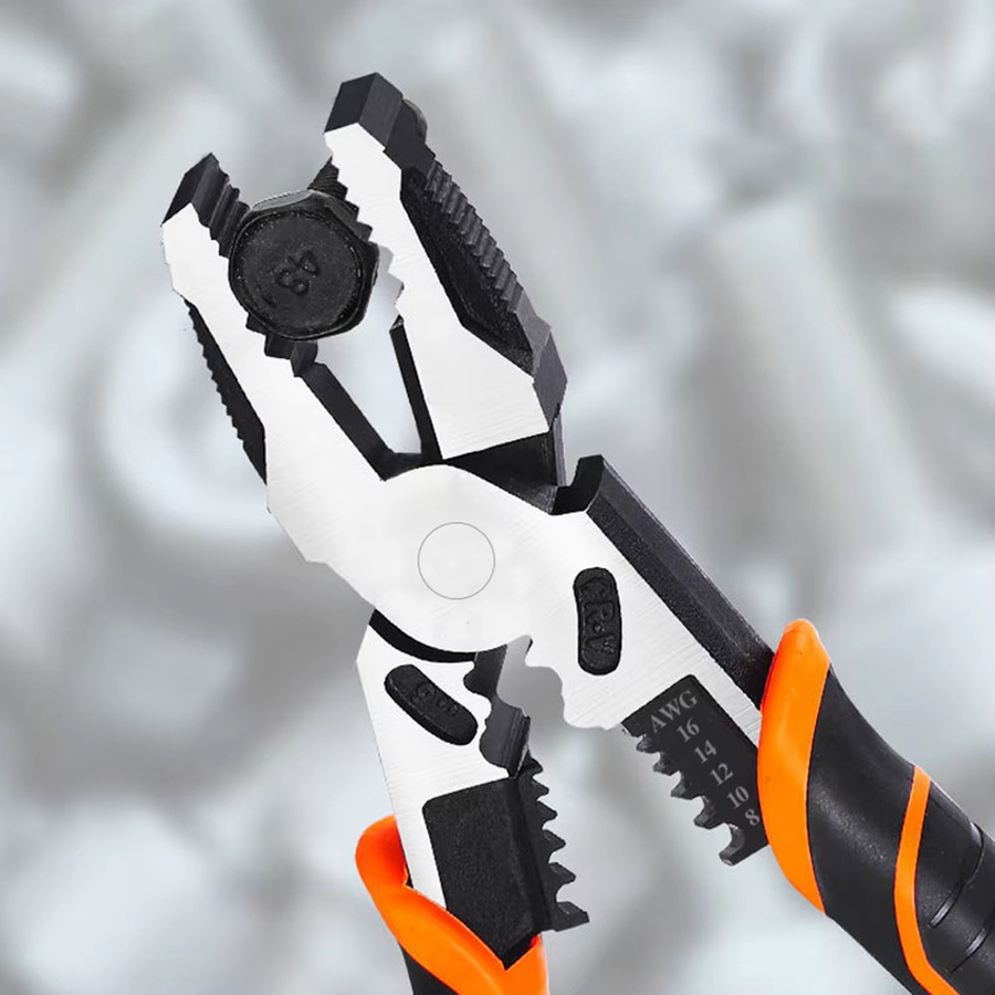 WOZOBUY Drahtzange 8/9 Zoll als scharfe Diagonalzange und Spitzzange zum Schneiden, Drehen und Klemmen von Metalldrähten - Bild 2