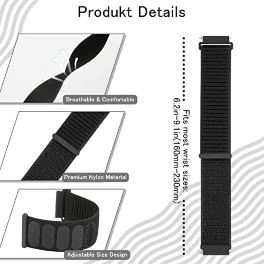 Xiaomi Smartwatch-Zubehör, Hülle und Nylon-Schlaufe, Textil/NATO, Unisex - Bild 2