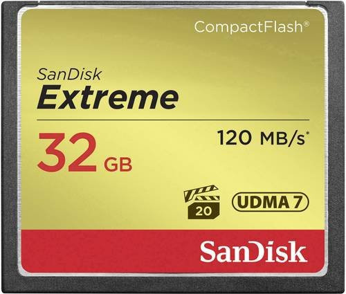 SanDisk Extreme CompactFlash Speicherkarte 32GB Multicolor - Bild 1