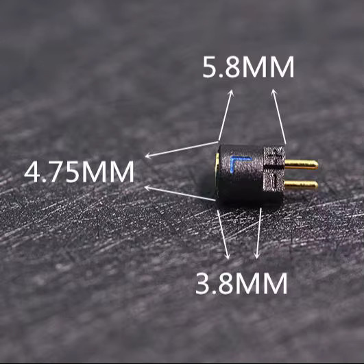 MMCX auf 0,78 mm Kopfhörerkabel Adapter in Schwarz mit 3,5 mm Klinkenstecker für dein Audio-Zubehör - Bild 2