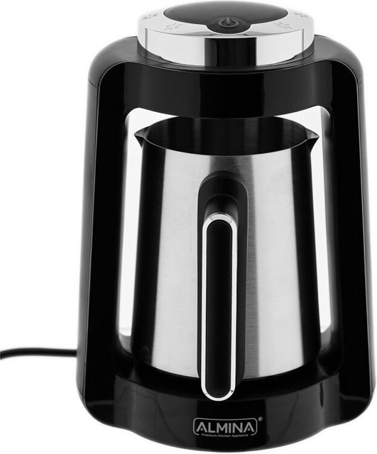 MOKHA Prime Türkische Kaffeemaschine mit Edelstahlkanne in Schwarz - Bild 1