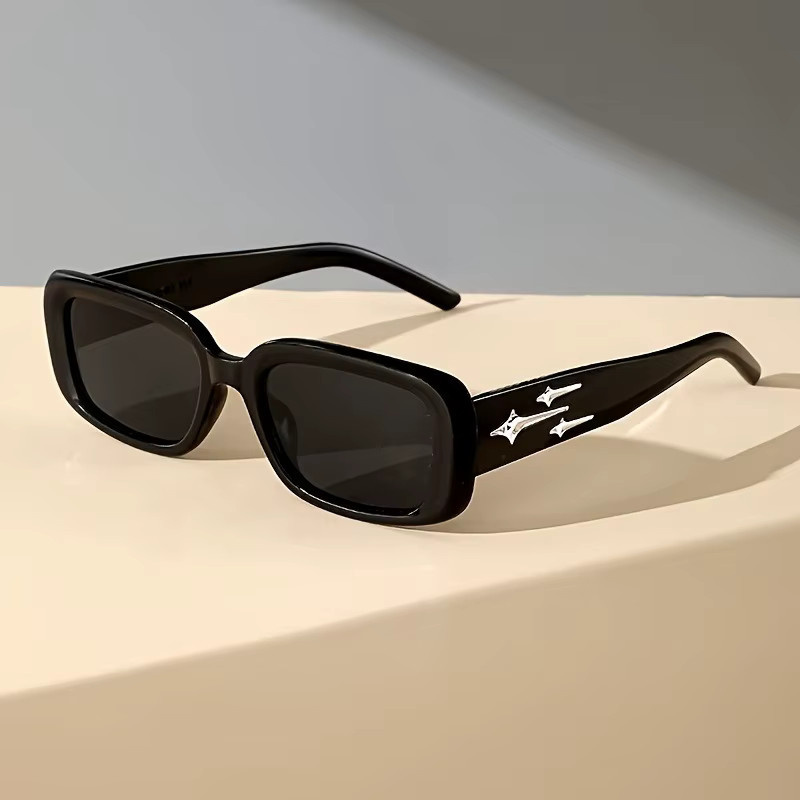 ERIKOLE Sonnenbrille, Rechteck, Vollrand, Kunststoff, Schwarz, Unisex - Bild 4