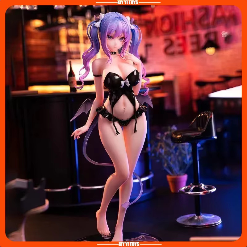Gw Momoko Anime-Succubus-Figur, Einzelfigur, lila, Kunststoff - Bild 2