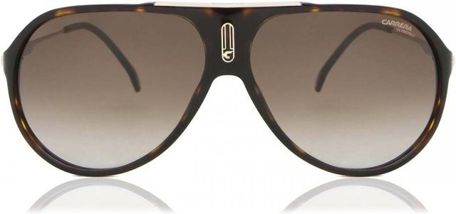 Carrera Hot65 Sonnenbrille Aviator, Vollrand, Acetate, Unisex, Dark Tortoise/Gray - Bild 1