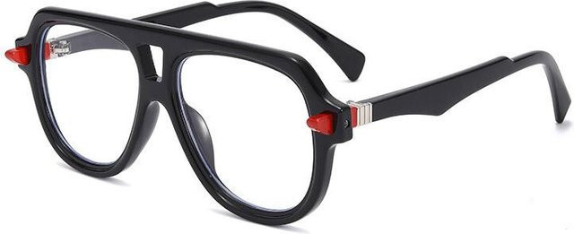 Dote Lesebrille Aviator, Unisex, Vollrand, Acetat, Grün, Schwarz - Bild 1
