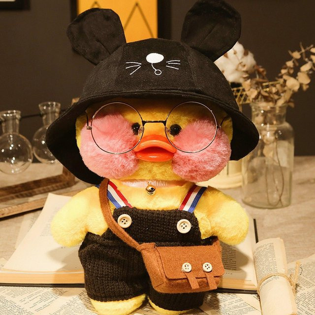Bai Fen Bai Toys Lalafanfan mimi Ente Plüschtier gelbe 30cm - Bild 1