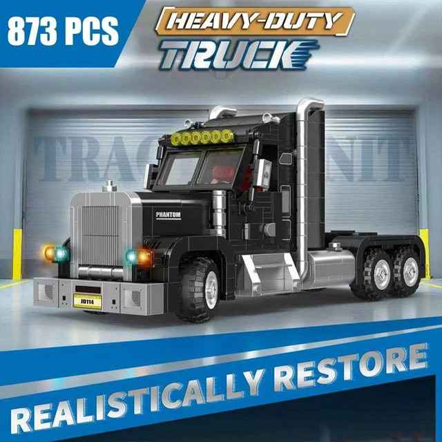 Amerikanisches Schwerlast-LKW-Traktor-Auto Modell Bausteine Set, ab 14 Jahren - Bild 1