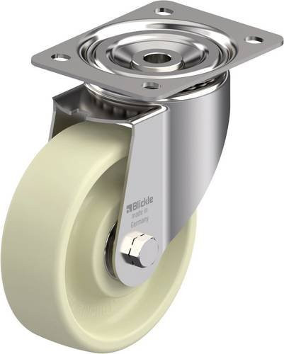 Blickle LIX-POH 150HXK Hitzebeständige Edelstahl-Lenkrolle in Silber mit Rad-Durchmesser 150 mm und einer Tragfähigkeit von max. 350 kg - Bild 1