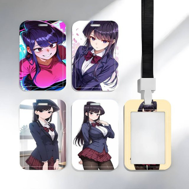 Komi Shouko Ausweishülle aus Kunststoff für Schulkarten, Buskarten und Zugangskarten in Multicolor - Bild 1